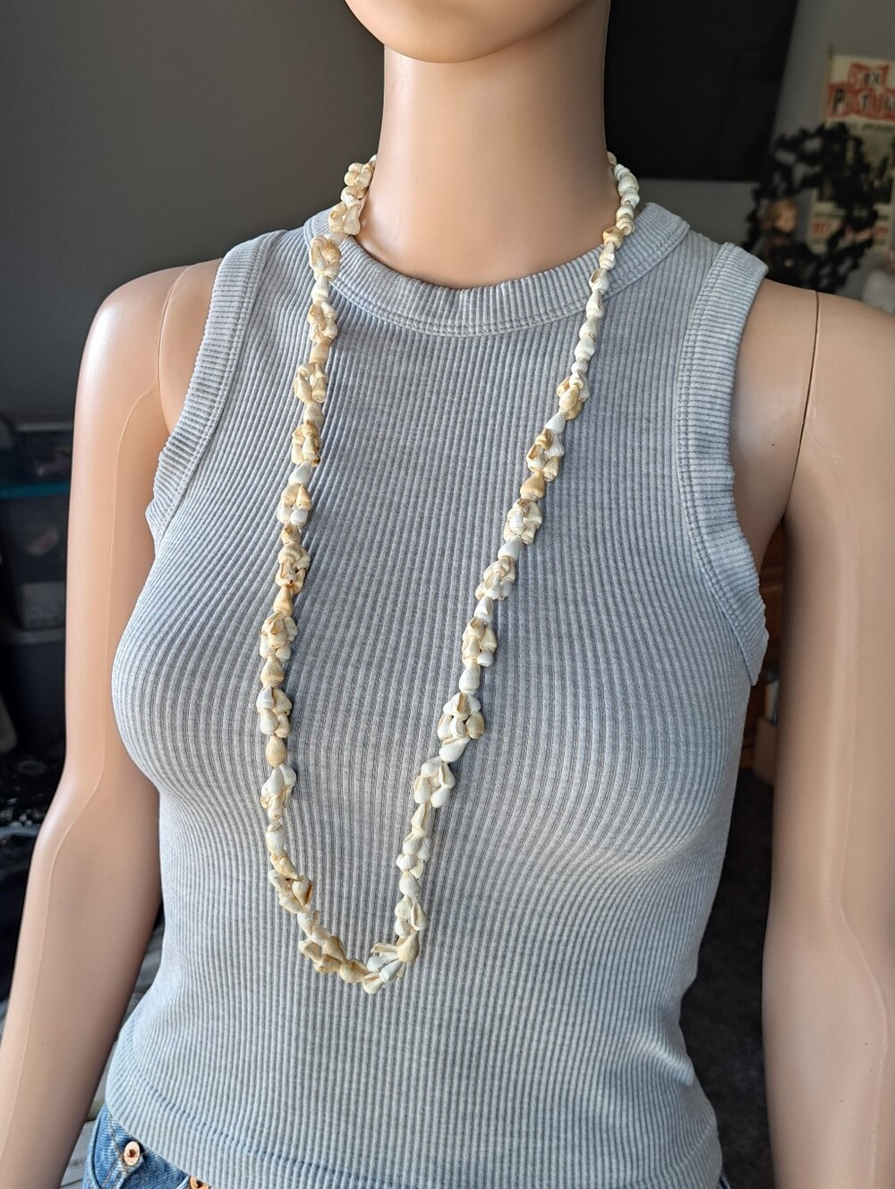 Vintage 1960s Sea Shell Necklace/Bracelet